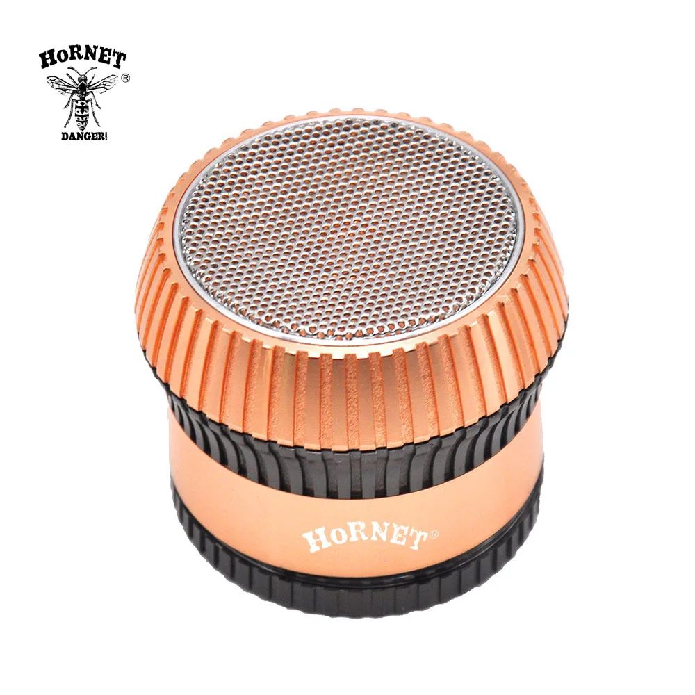 HORNET Aluminum Portable Grinders 63mm 4-layer Mushroom Shape Metal Spicy Grinders Vanilla Miller Crusher Fumar Accessories