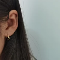 luxury golden hoop earrings for women plated gold s925 silver needle earrings pendant fashion jewelry new arrival 2022
