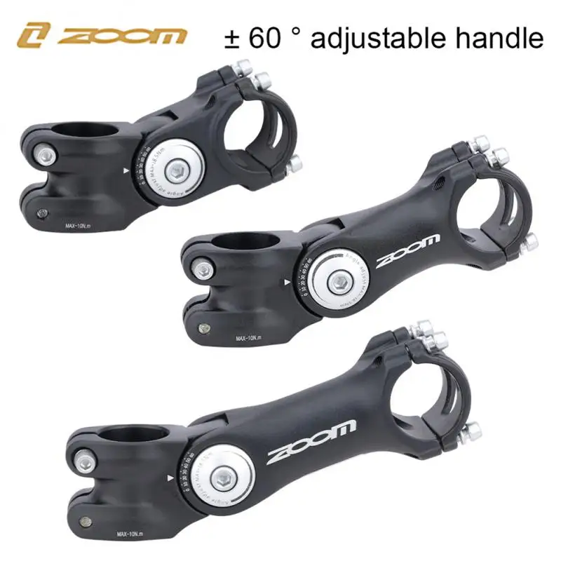 

Ultralight Bike Stem 60 Degrees MTB Road Bicycle Stem 31.8mm Handlebar 75 -125mm 28.6mm Front Fork Aluminum Alloy Bicycle Parts