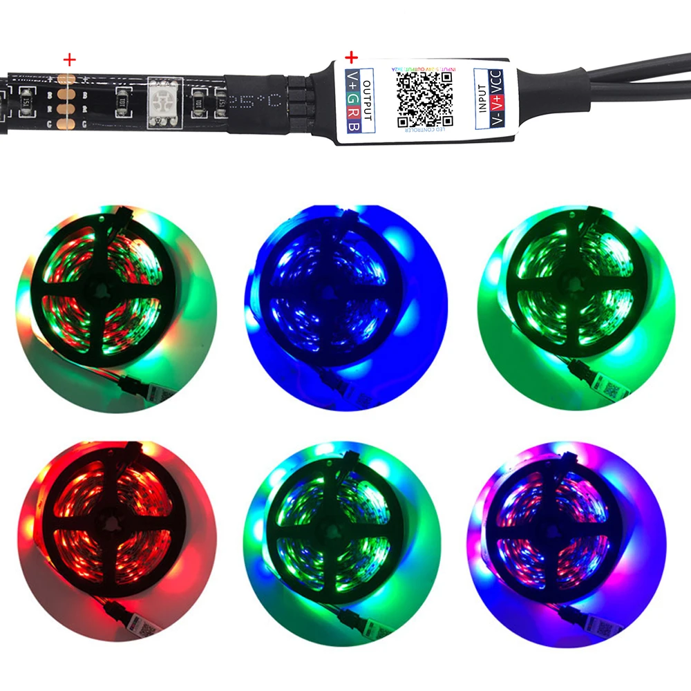 

Bluetooth-Контроллер Mini RGB, 12 В, USB