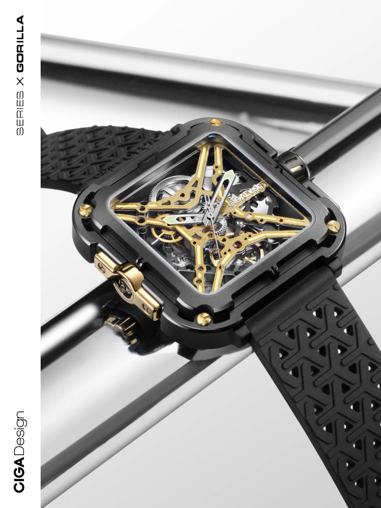 Фото Механические часы CIGA design X series gorilla 2021, часы из титанового сплава №4