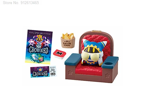 

Bandai Симпатичные миниатюрные игрушки Kirby ваддл ди Dedede Полночь кинотеатр коллекция персонажей модели конфеты игрушки