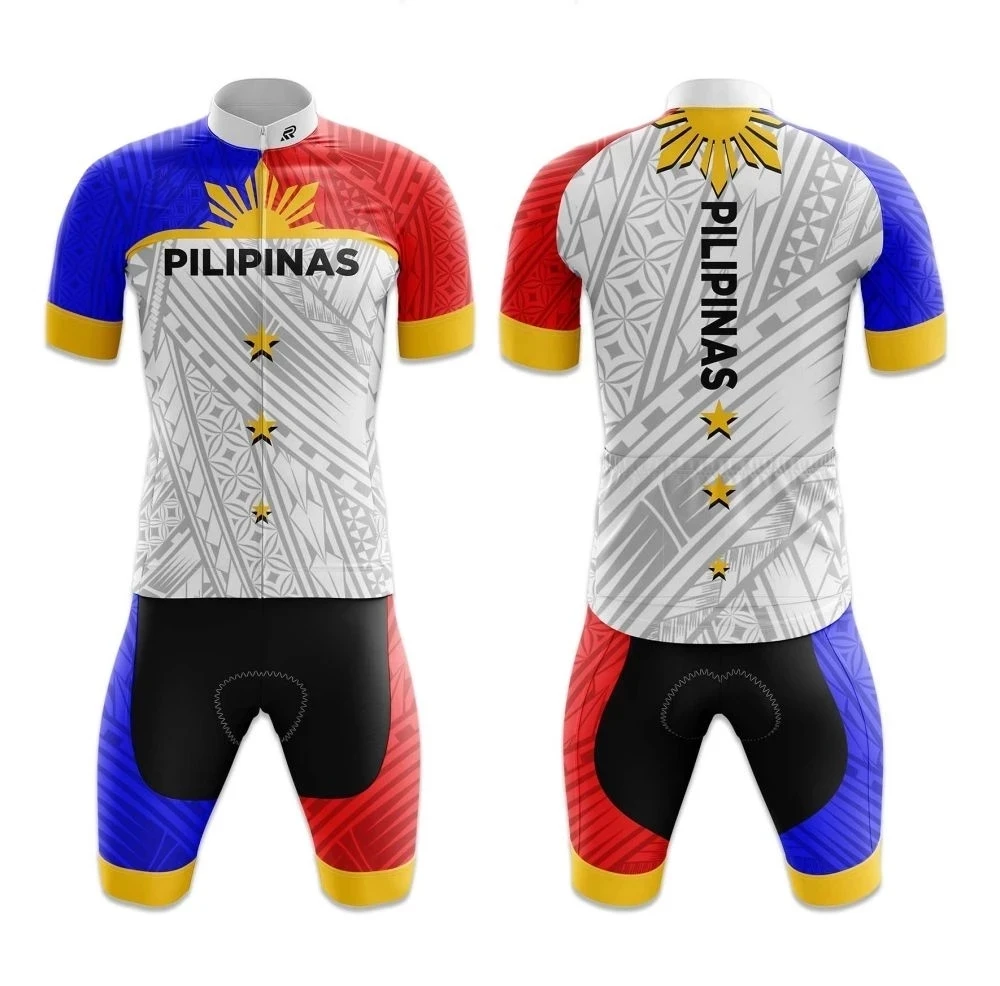 Велосипедный Трикотажный костюм для мужчин короткий рукав гелевые шорты 9D