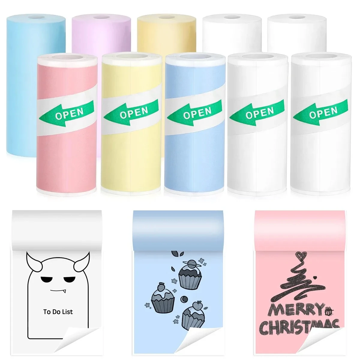 10 рулонов термобумаги для мини-принтера дюйма х 19 футов