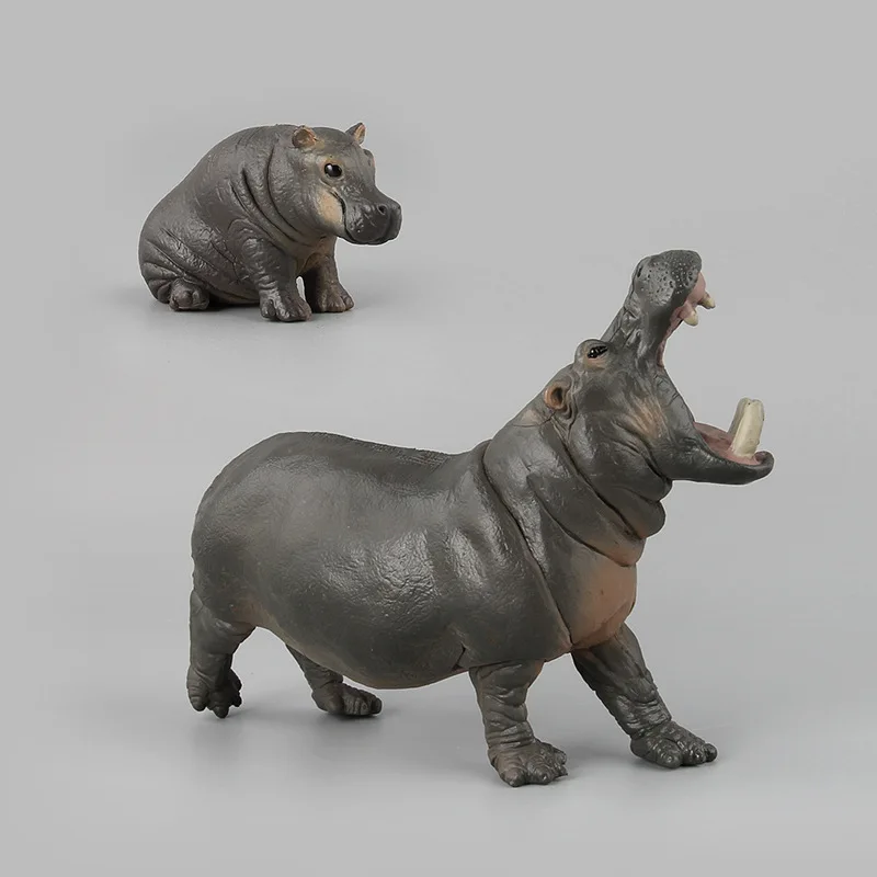 

Simulation Wild Animal Hippo Model Action Figure Doll Child Educational Toys