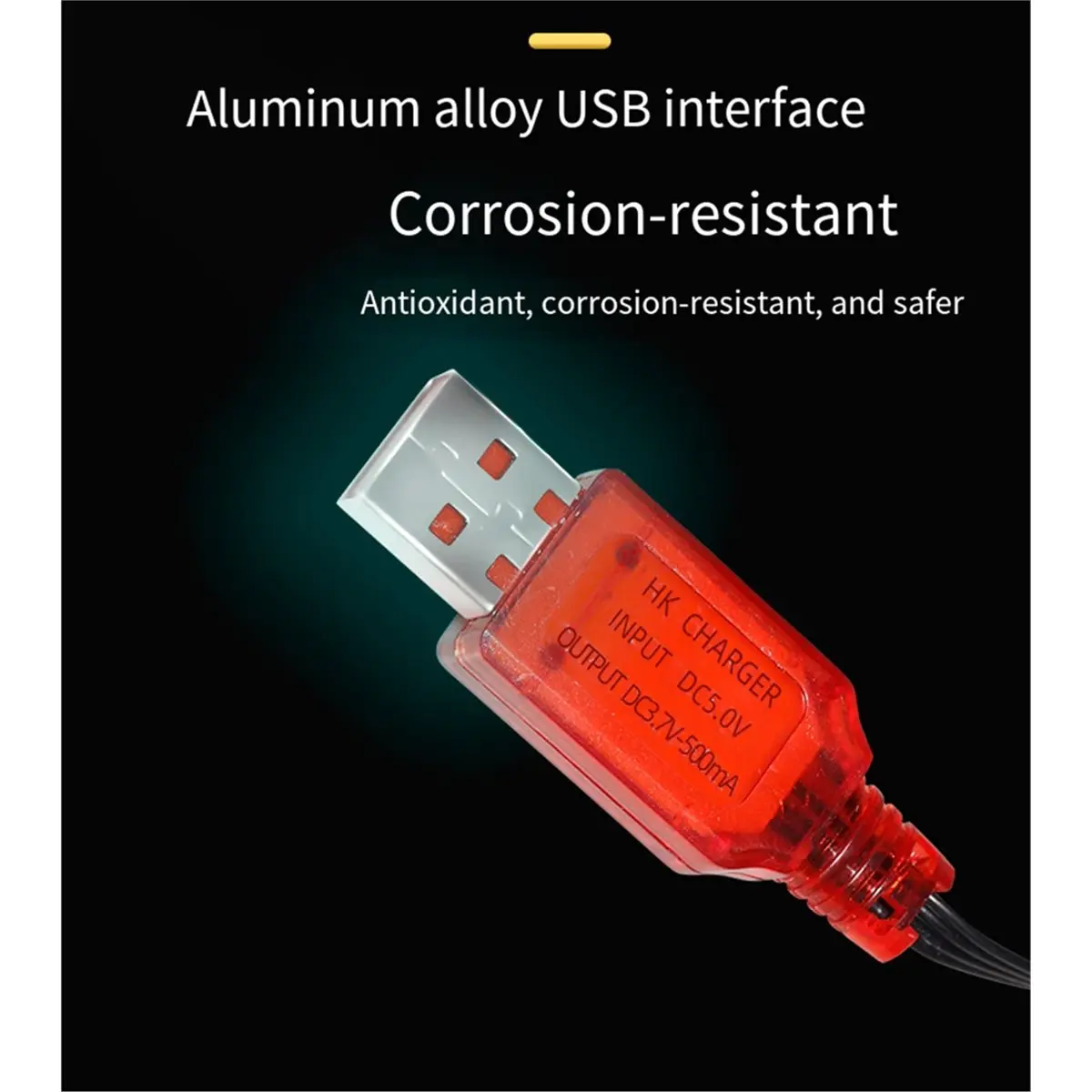 Фото Зарядное устройство USB popop 7.4V 500mA SM-4P для аккумуляторов радиоуправляемых машин DE36W, DE65, HM202, EC08, EC16, кабель д №3