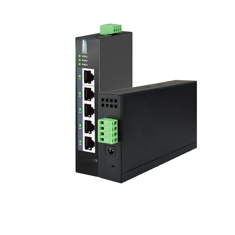 Industrial Ethernet Switch 10/100mbps Network Port SUPPORT Fanless Industrial Network Switch