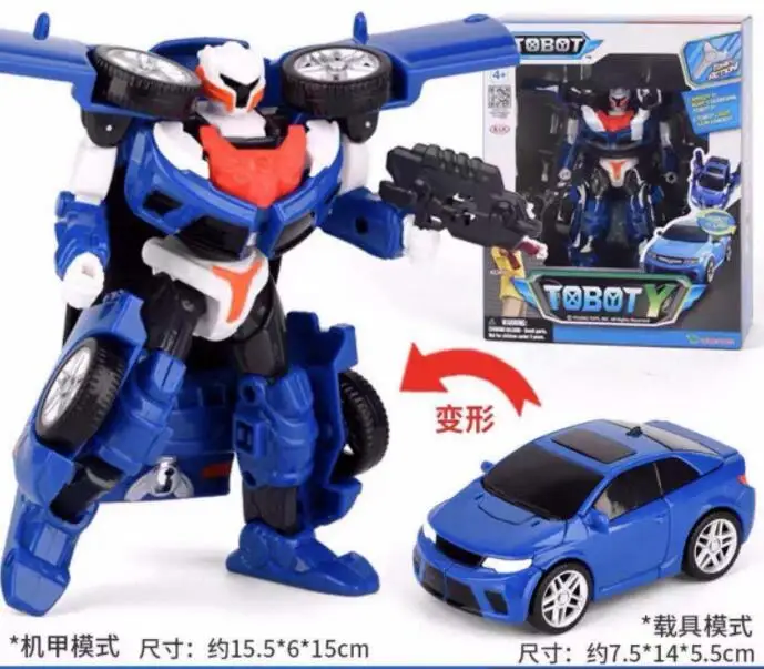 

ABS Tobot Transformation Robot Toys Korea Cartoon Brothers Anime Tobot Deformation Car Airplane Toys for Child Gift 6