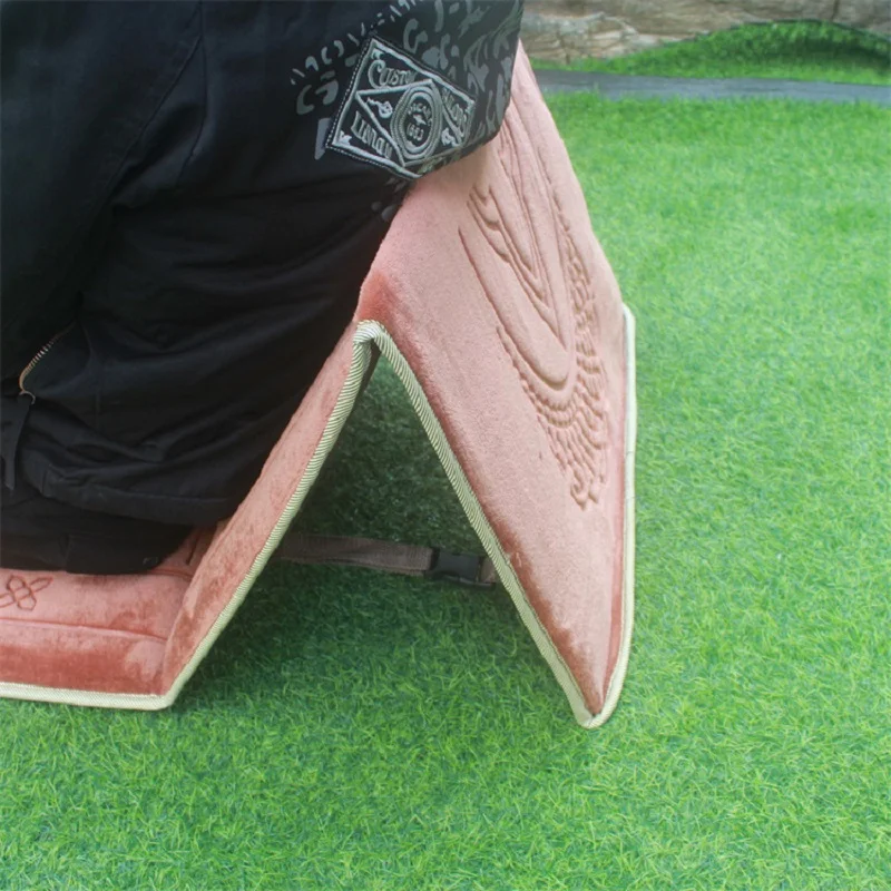 Высококачественный мусульманский молитвенный коврик из полиэстера портативный