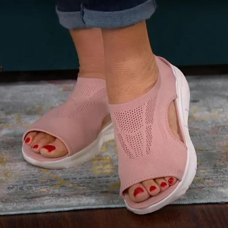 

Sandals Women Shoes New Peep Toe Ladies Shoes Comfy Sandals For Women Solid Plus Size Sandals Platform Open Toe Chaussure Femme