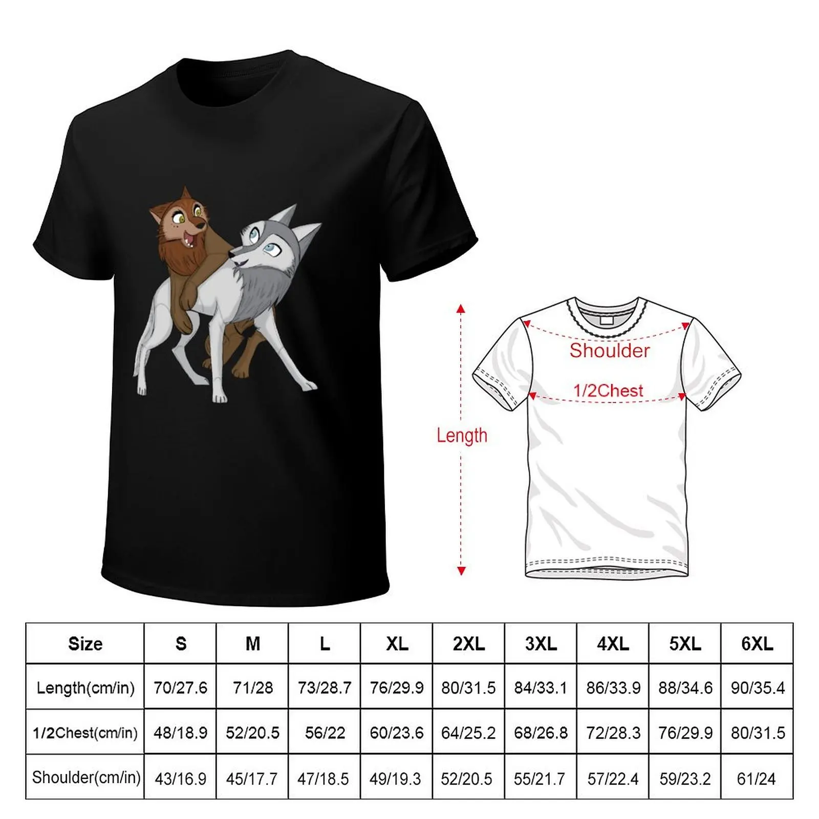 Фото Robyn & Mebh - футболка Wolfwalkers, мужская одежда, персонализированная футболка, набор мужских футболок с рисунком №2