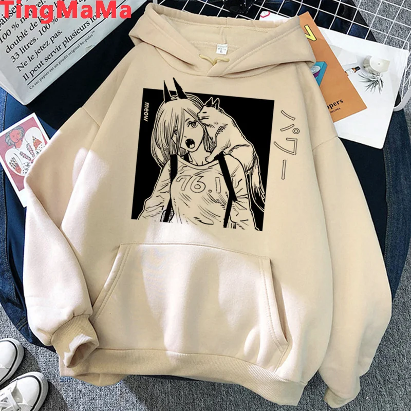 

Chainsaw Man Makima Pochita hoodies women sweat y2k japanese Hooded Shirt female Kawaii clothing