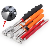 retractable magnetic portable magnet picker with light telescopic pick up pen car screws nut bolt pickup pen auto handy tools