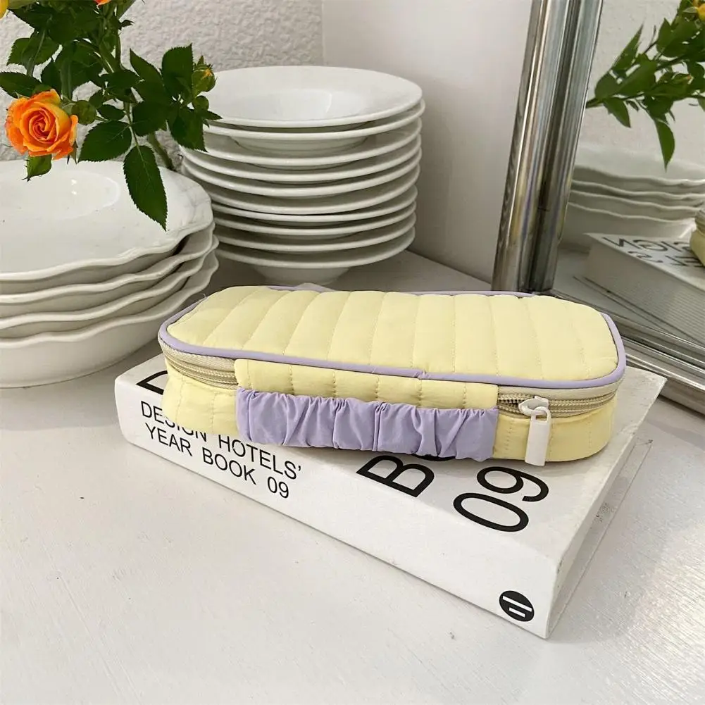 

Чехол для ручки, изысканный нейлоновый студенческий канцелярский косметичка, эластичный ремешок на руку, контейнер для хранения, пенал