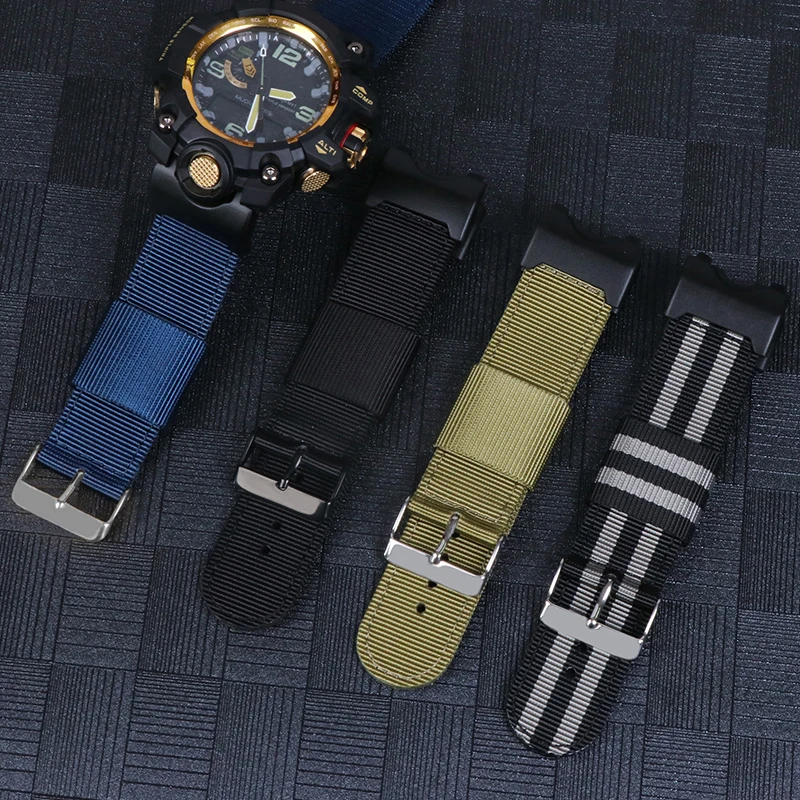 Фото Сменный ремешок для часов Casio G-Shock, GWG-1000, с тканевым браслетом Gshock, GWG1000-1A Вт №3