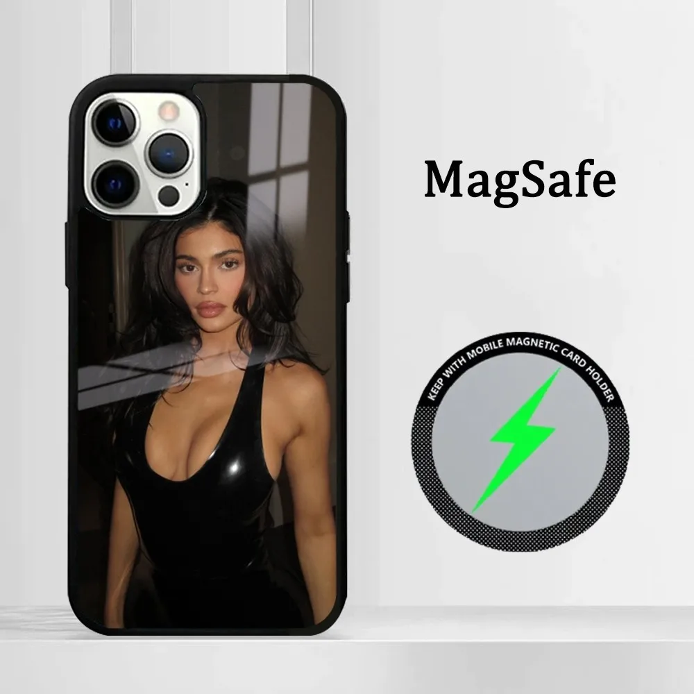 Чехол для телефона с рисунком звезды актера привлекательной девушки зеркальный