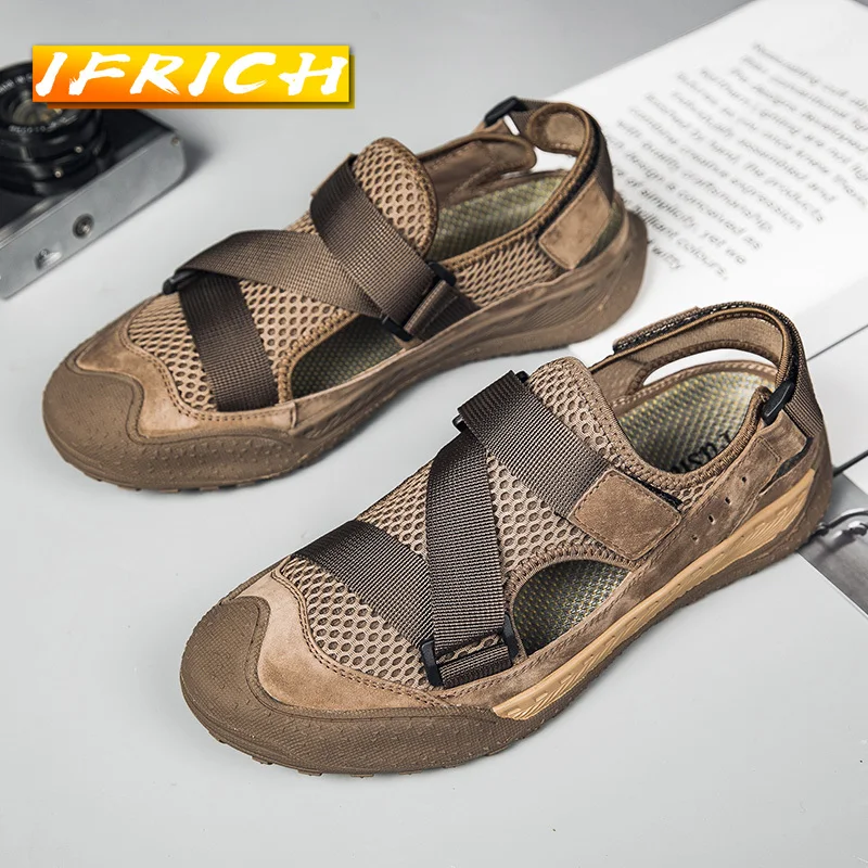 

2022 Summer Golf Shoes for Men Mesh Breathable Sport Shoes Mens Anti Slip Golf Sandals Man Brand Designer Golf Sneakers Men