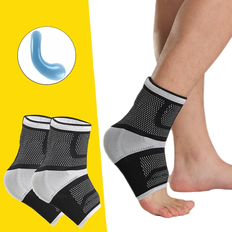 

3D Эластичный Силиконовый фиксатор голеностопа для мужчин и женщин, для тяжелой атлетики, с защитой от растяжения лодыжки, с индивидуальным логотипом