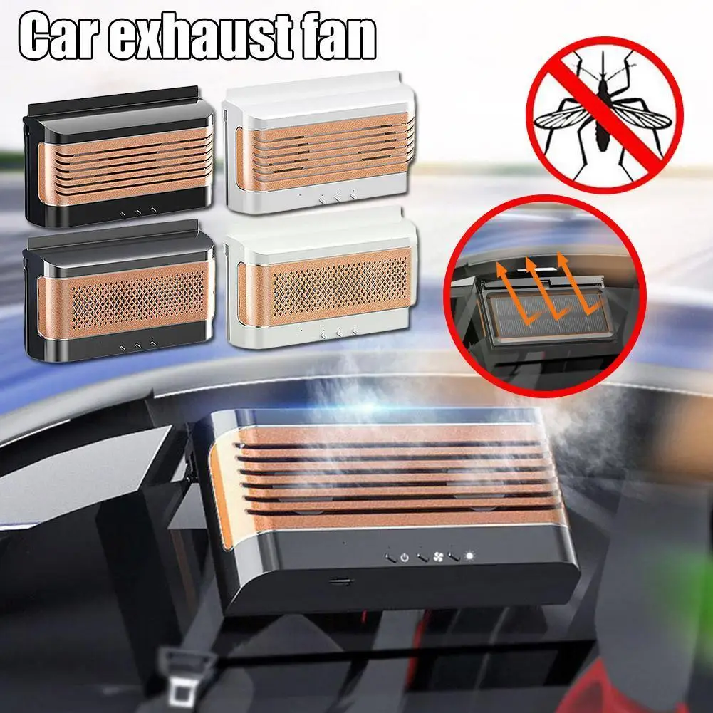 

3W Solar Powered Car Auto Cooler Ventilation Fan Automobile Ventilator Air Cooling Fan Fan Radiator Car Vent Exhaust Car M4J7