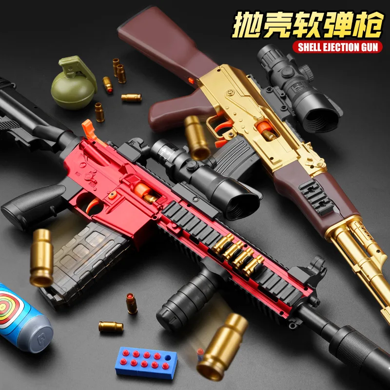 

M416 Soft Bullet Gun Shell Ejection AWM Manual 98K Children's Sniper Gun Boy and Girl Toy Gun