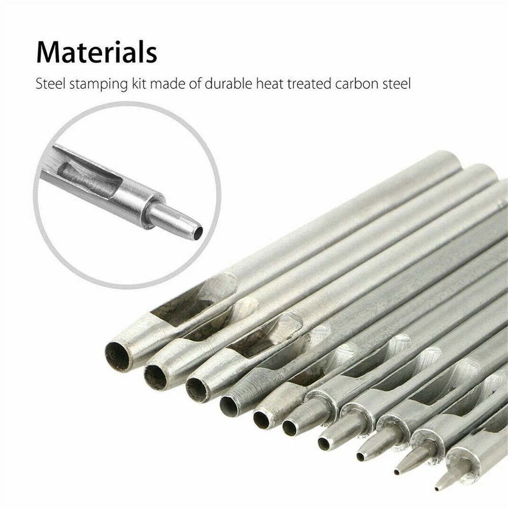 

Durable Hollow Punch Puncher Tool Gaskets Hand Tool Plastic Rubber Silver