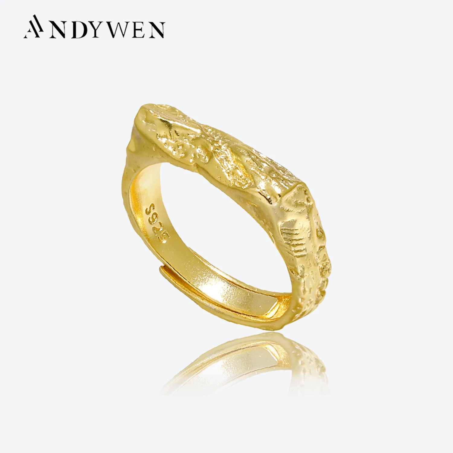 

Женское кольцо неправильной геометрической формы, из серебра 925 пробы