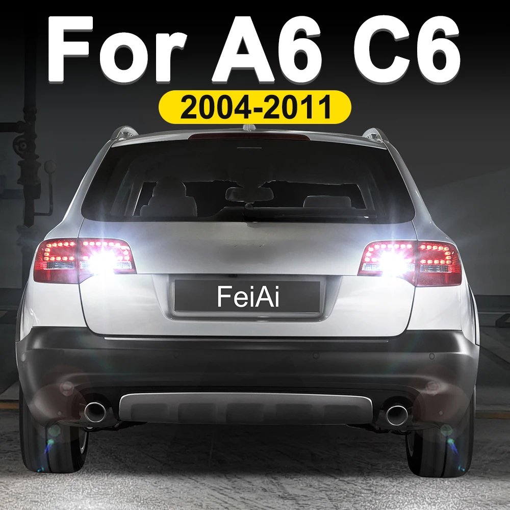 

Для Audi A6 Allroad Avant C6 светодиодные резервные фонари заднего хода 2004 2005 2006 2007 2008 2009 2010 2011 A6 C6 аксессуары