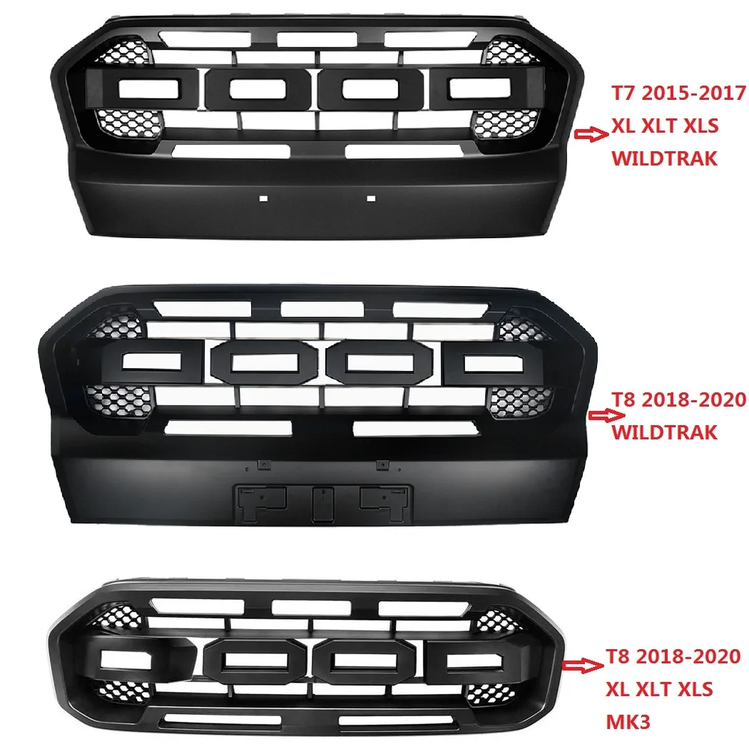 Сетчатая Маска 5D передние грили для Ranger T7 T8 Xl Xlt Wildtrak Mk3 решетка гриля европейская