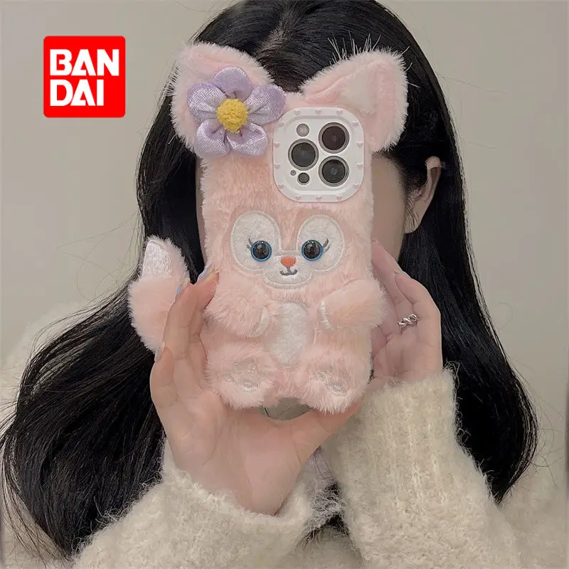 

Bandai Disney Plush Phone Case for IPhone 13 13Pro 12 12Pro 11 Pro X XS Max XR 7 8 Plus Cartoon Kawaii Cover Soft Fundas