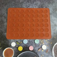 silicone macaron pastry oven baking mould 48 cavity diy cake roll mat baking mat 3d chocolates mould sheet mat