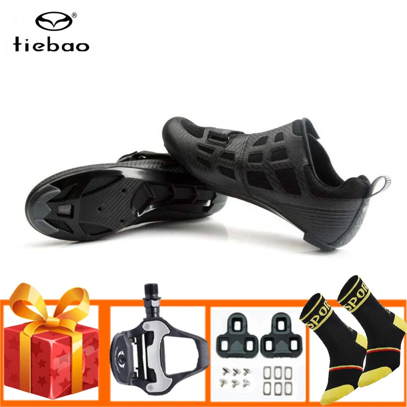 

Tiebao Pro Cycling Shoes Triathlon Men Women Sapatilha Ciclismo Road Bike Sneakers Self-Locking Breathable Superstar Bicycle