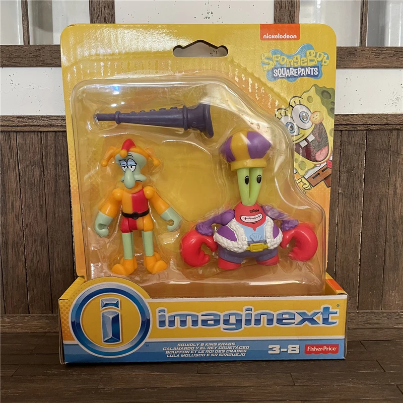SpongeBobed Doll Square Pant Action Figures Imaginexts Series Squidward Tentacles Patrick Star Toy Eugene H Krabs Model Toys | Игрушки и