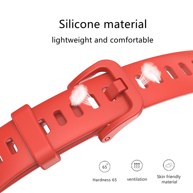 Silicone Watchband for Huawei Band 8 Sport Smart Watch Strap Soft TPU Wristband Bracelet Replacement Strap for Huawei Band8