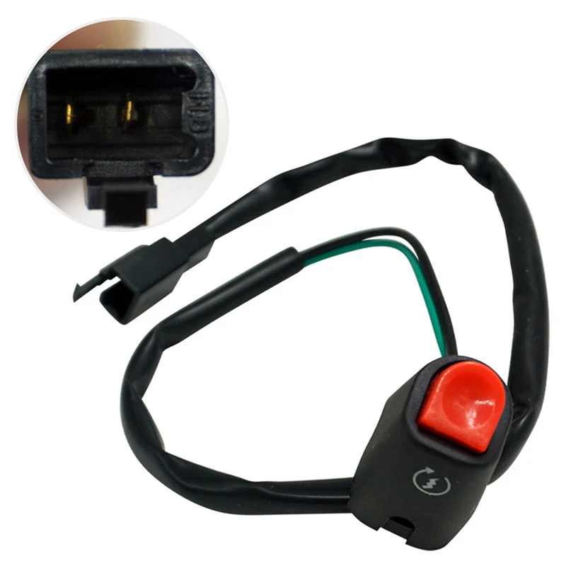

Universal Motorcycle Switches Bullet Connector Start Ignition Self-Reset Switch Handlebar Switches ON/OFF Button Connector