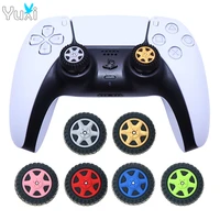 yuxi 10pcs soft silicone thumb stick grip cap joystick cover for ps5 ps4 ps3 xbox one360 controller thumbstick case