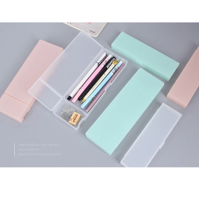 

Simple Candy Color Frosted Big Pencil Box Kawaii Pencilcase School Pen Case Supplies School Box Pencils Pouch Stationery