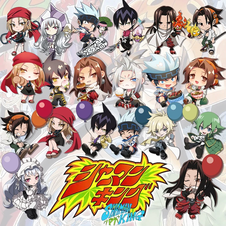 

Anime Shaman King Yoh Asakura Manta Oyamada Anna Kyoyama Acrylic Keychain Cute Pendant Keyring Cosplay Bag Charm Gift