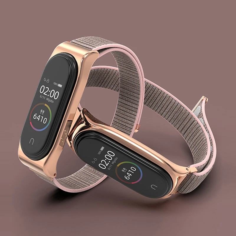 Bracelet for Mi Band 6 Strap Nylon Sport Loop Watch Belt Pulsera Correa Mi Band 4 Wristband for Xiaomi Mi Band 5 4 3 Bracelet