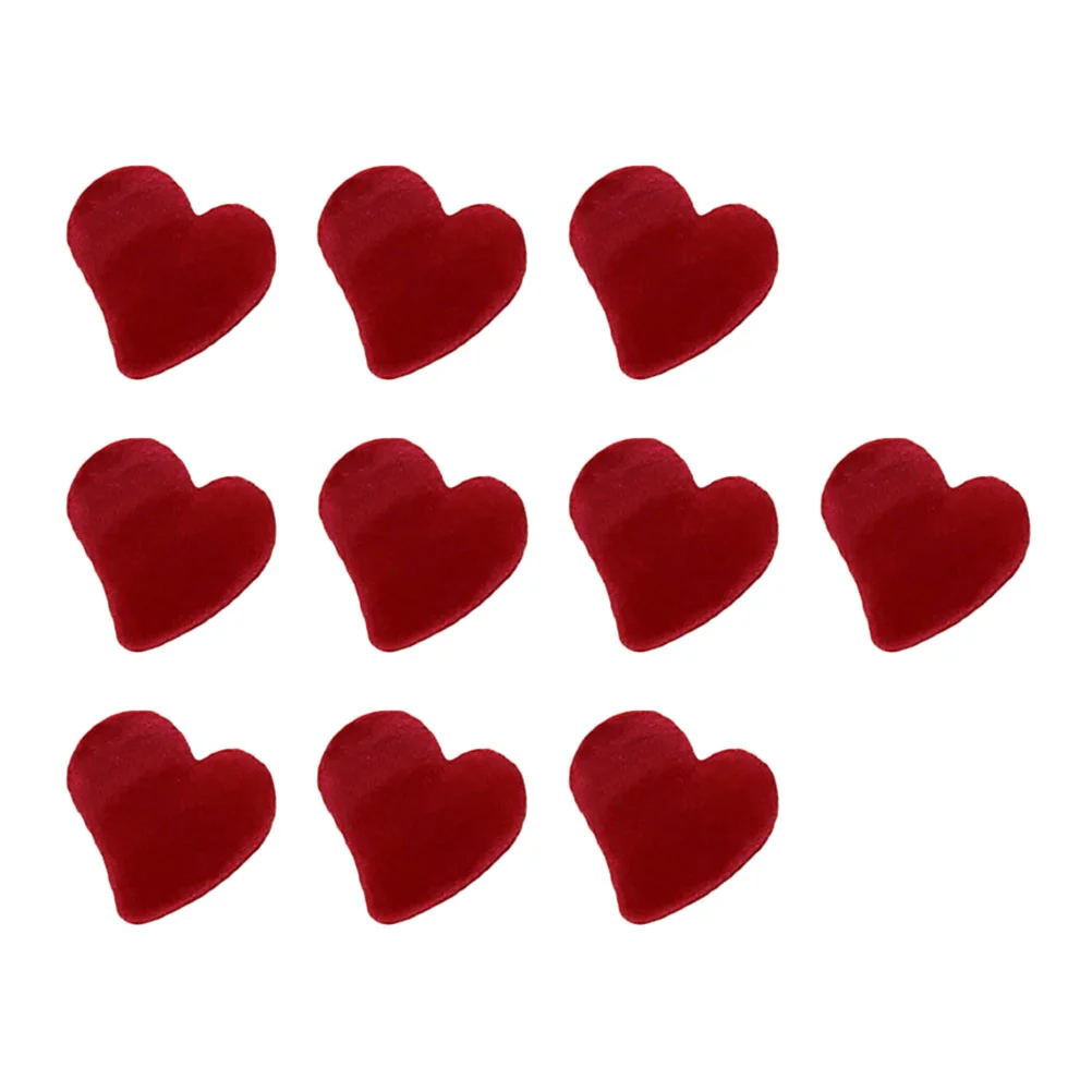 

10Pcs Small Flocking Heart Hair Claw Clamp Clips Women Girls Hair Accessory Gift