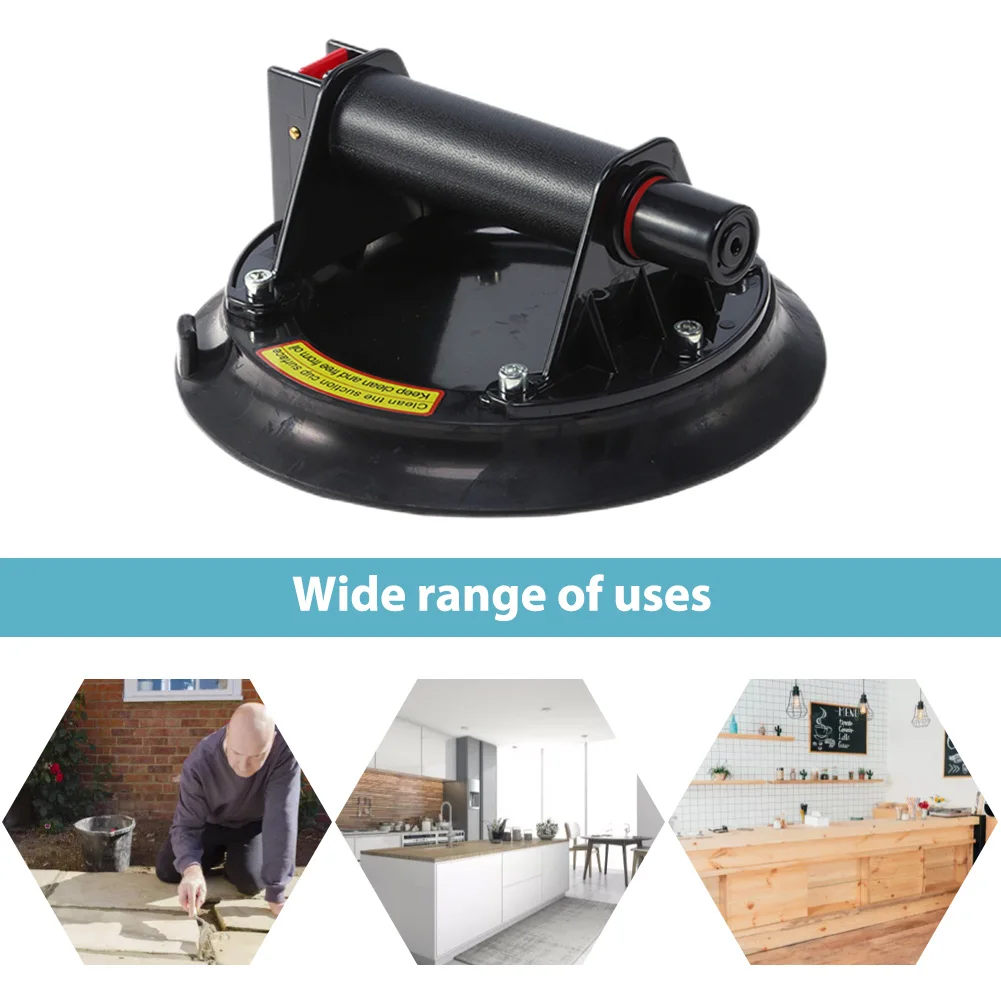 

8 Inch Air Pump Vacuum Suction Cups ABS Air Pumps Suction Cup with Plastic Handle Portable for Granite Tile Glass Manual Lifting