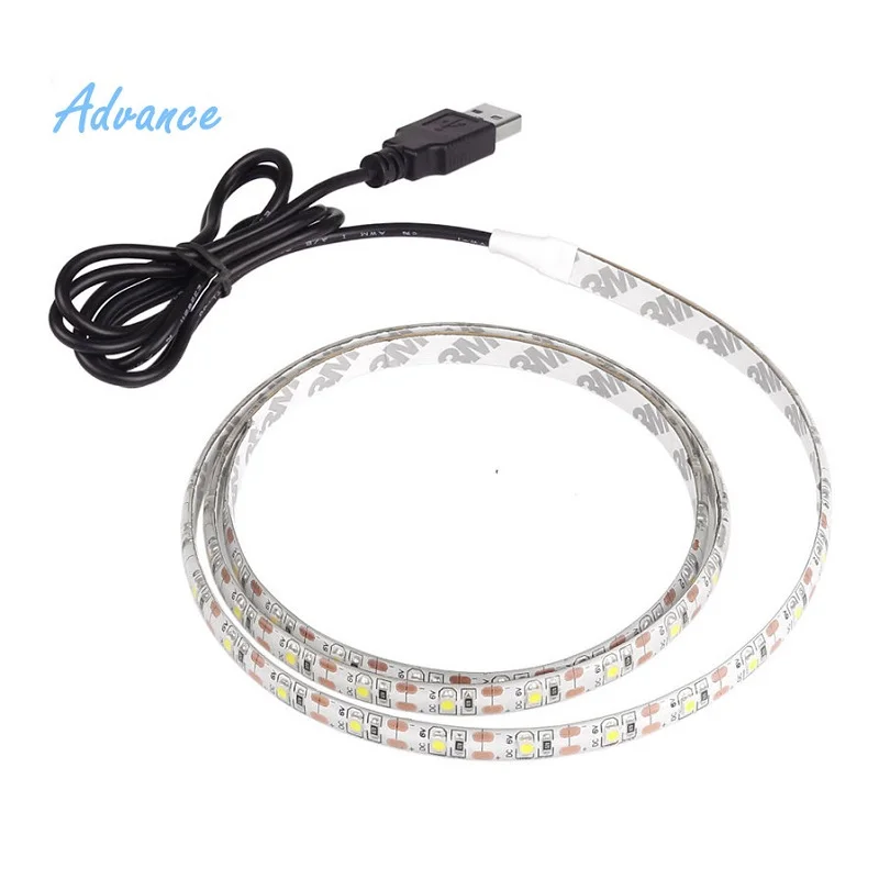 

5M USB LED Strip Light 5V 3528 1 Meter 5 Meter Warm Cool White Pink Green Blue Red SMD Ribbon Ceiling Cabinet Light waterproof