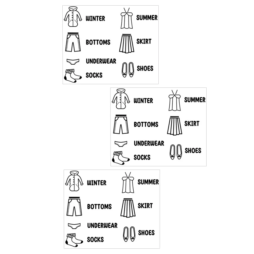

Stickers Clothing Labels Dresser Labelwardrobe Closet Sticker Classification Us Kids Among Decals Sort Doors Bedroom