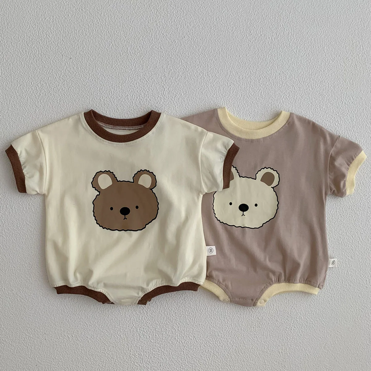 XINYU Baby Clothing Ins Jumpsuit For Kids Summer Newborn Boy Romper Cute Bear Printing Infant Boys Bodysuit 0-2Y Toddler Costume