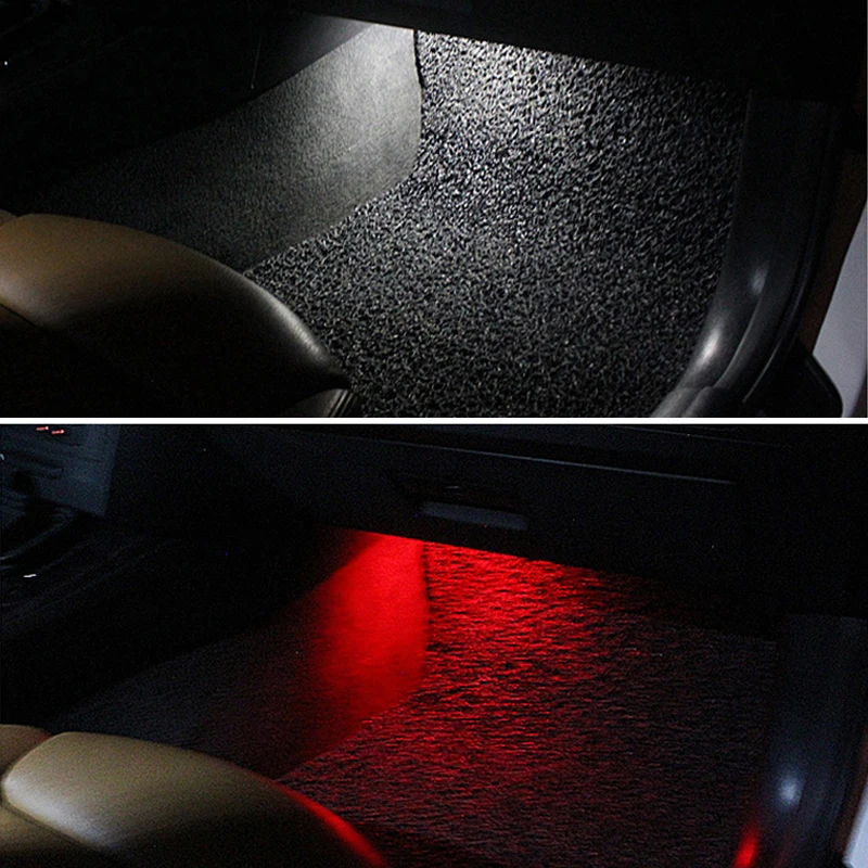 2 шт. салон автомобиля светодиодная лампа для ног окружающий свет атмосферная BMW