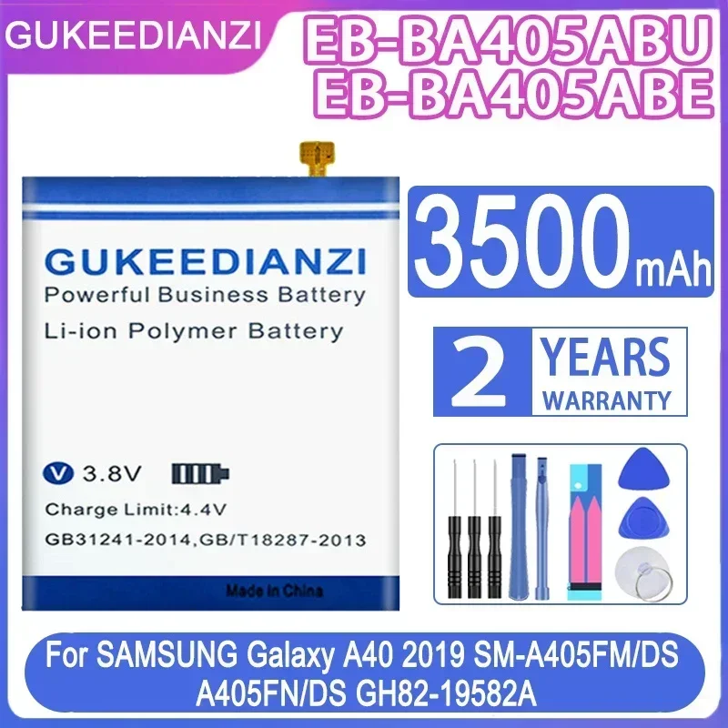 Сменный аккумулятор GUKEEDIANZI EB-BA405ABU/EB-BA405ABE 3500 мАч для SAMSUNG Galaxy A40 2019 SM-A405FM/DS A405FN/DS
