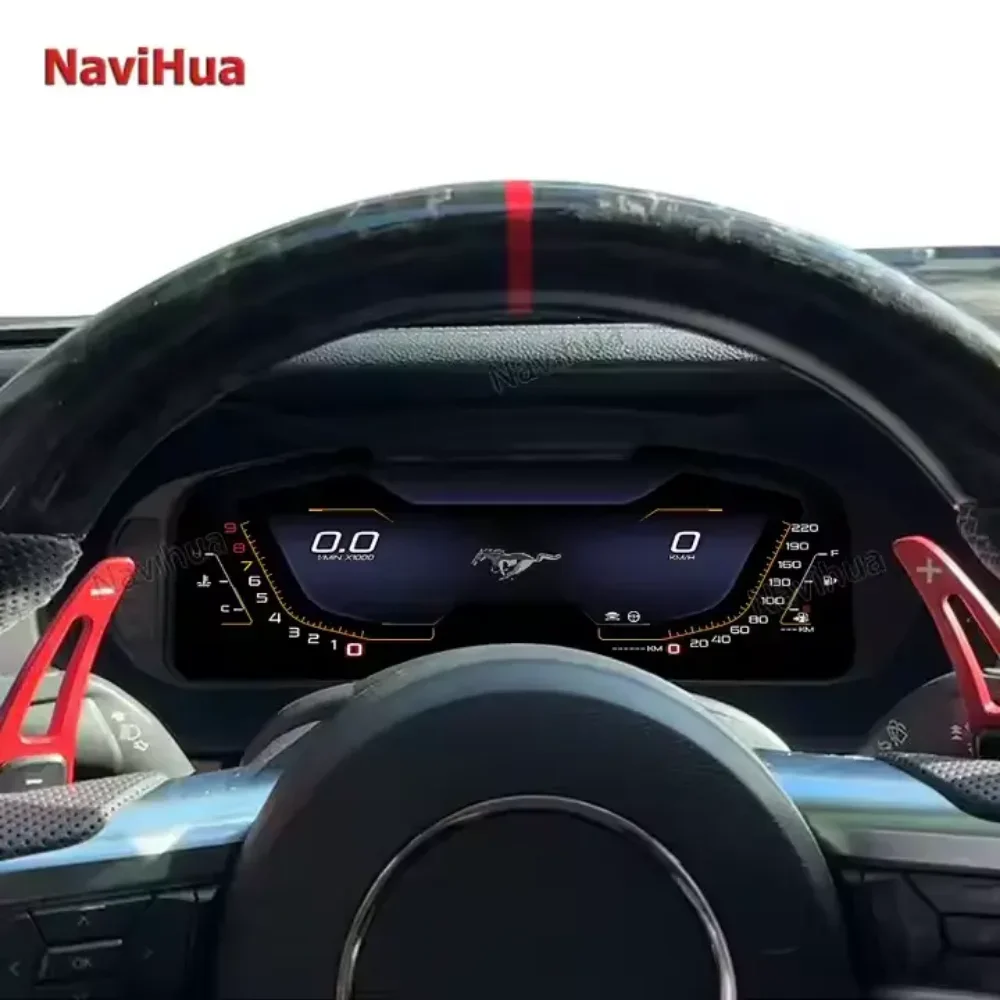 NaviHua Virtual Cockpit 12 3-дюймовый кластер для Ford Mustang 2015 2020 ЖК-инструмент цифровой