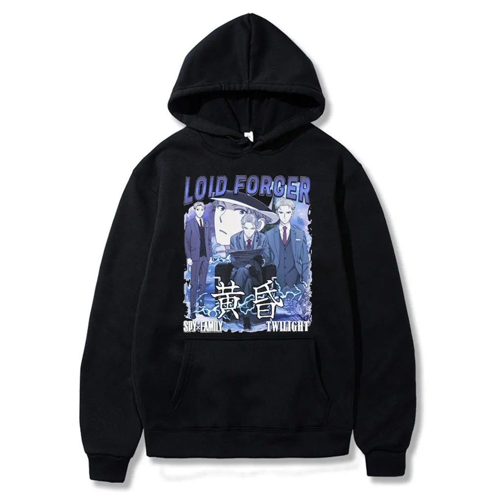 

Anime Spy X Family Loid Forger Graphics Hoodiess Manga Cosplay Summer Man Hooded Sweatshirts Oversized Unisex Cotton Tracksuit
