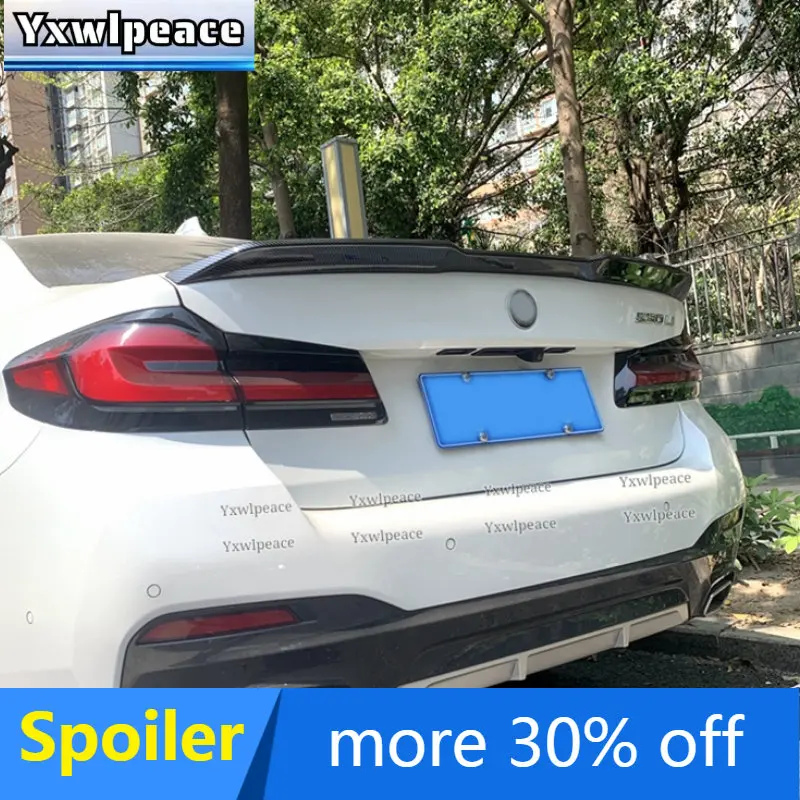

For BMW 5 Series G30 F90 M5 Spoiler 2018 2019 2021 2022 ABS Plastic Pro Style Primer Color Rear Trunk Lip Wing Car Styling