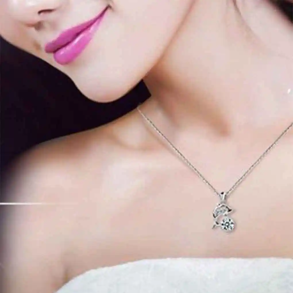 Ожерелье с дельфином для женщин и девушек ювелирные изделия цепочки из сплава