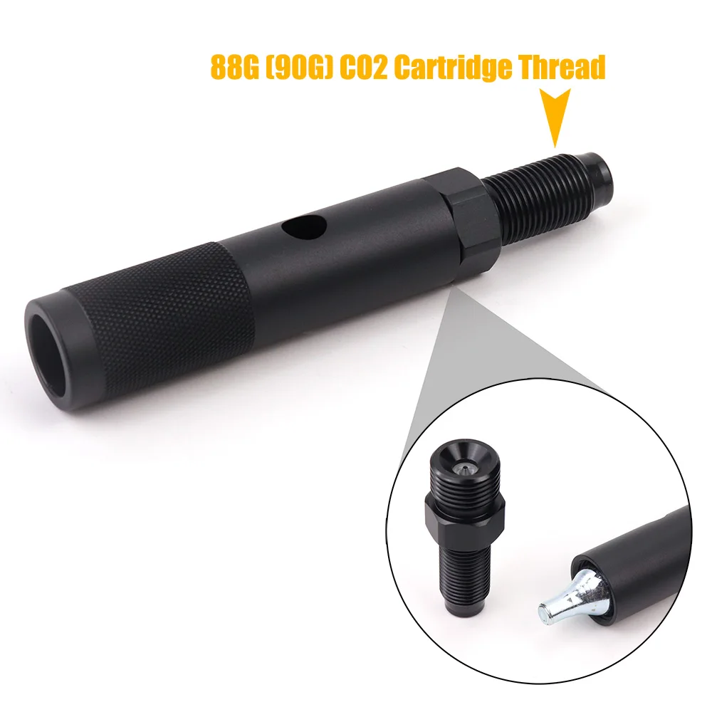 Quick Change 12g CO2 Cartridge Adapter Adaptor With 88g 90g 